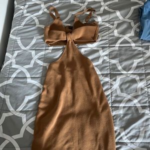 COPY - Fashion nova xs brown dress